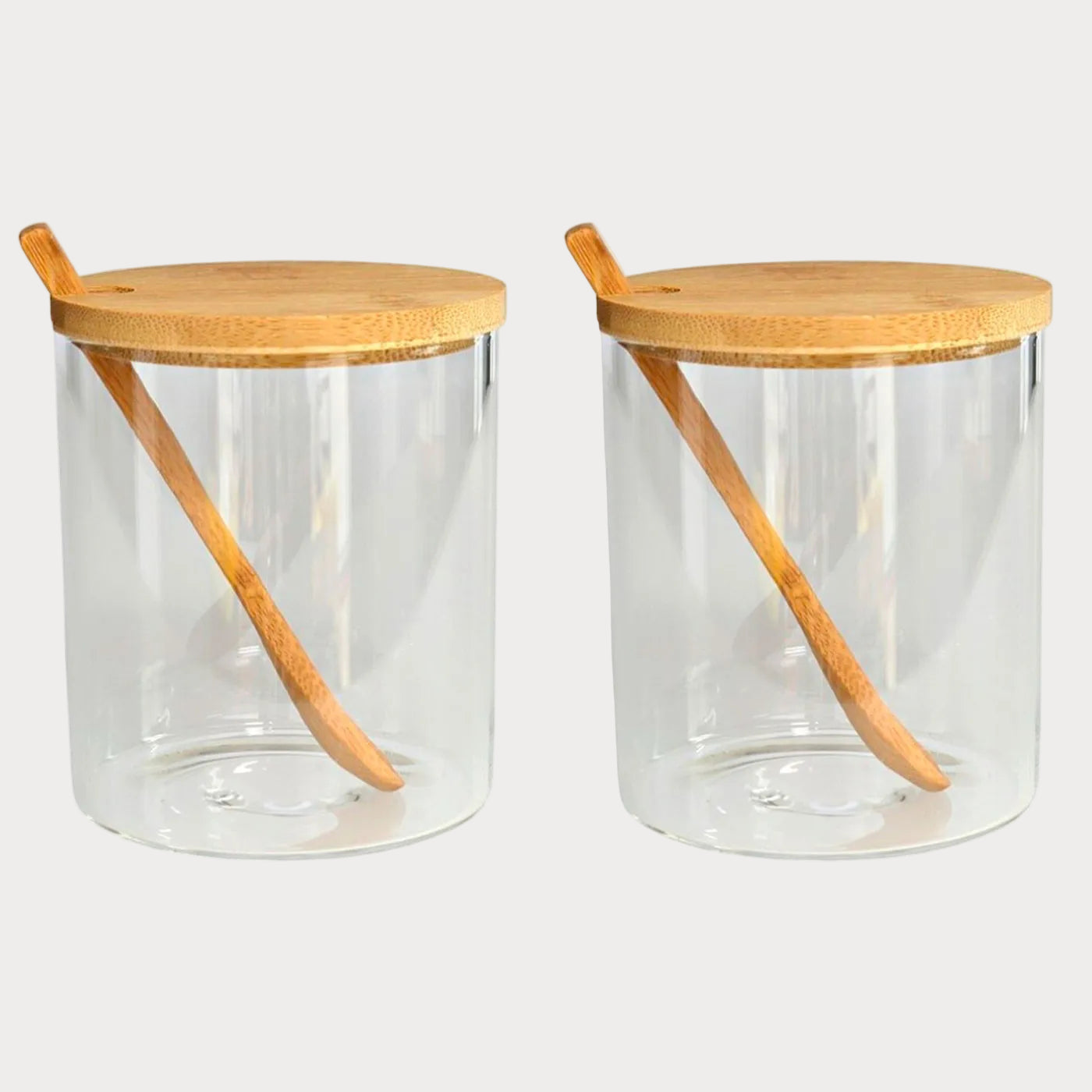 Set de 2 Tarros de Vidrio