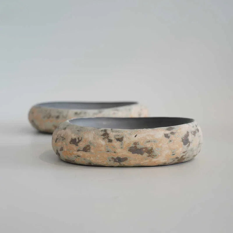 Plato Ovalado Imitación Piedra