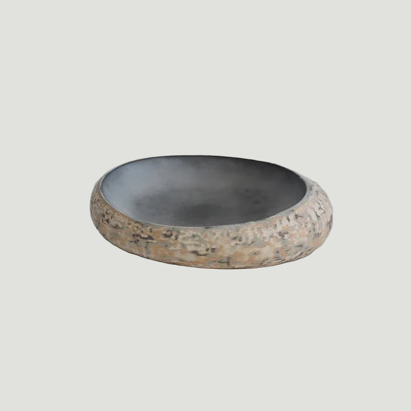 Plato Ovalado Imitación Piedra