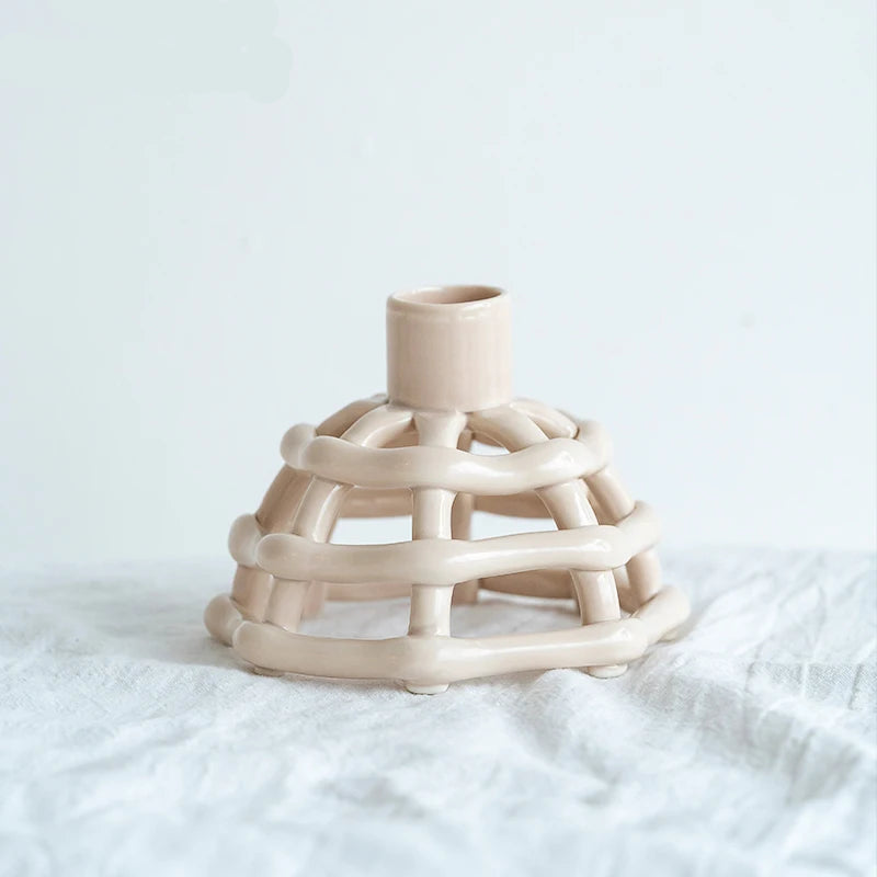 Portavelas de Cerámica