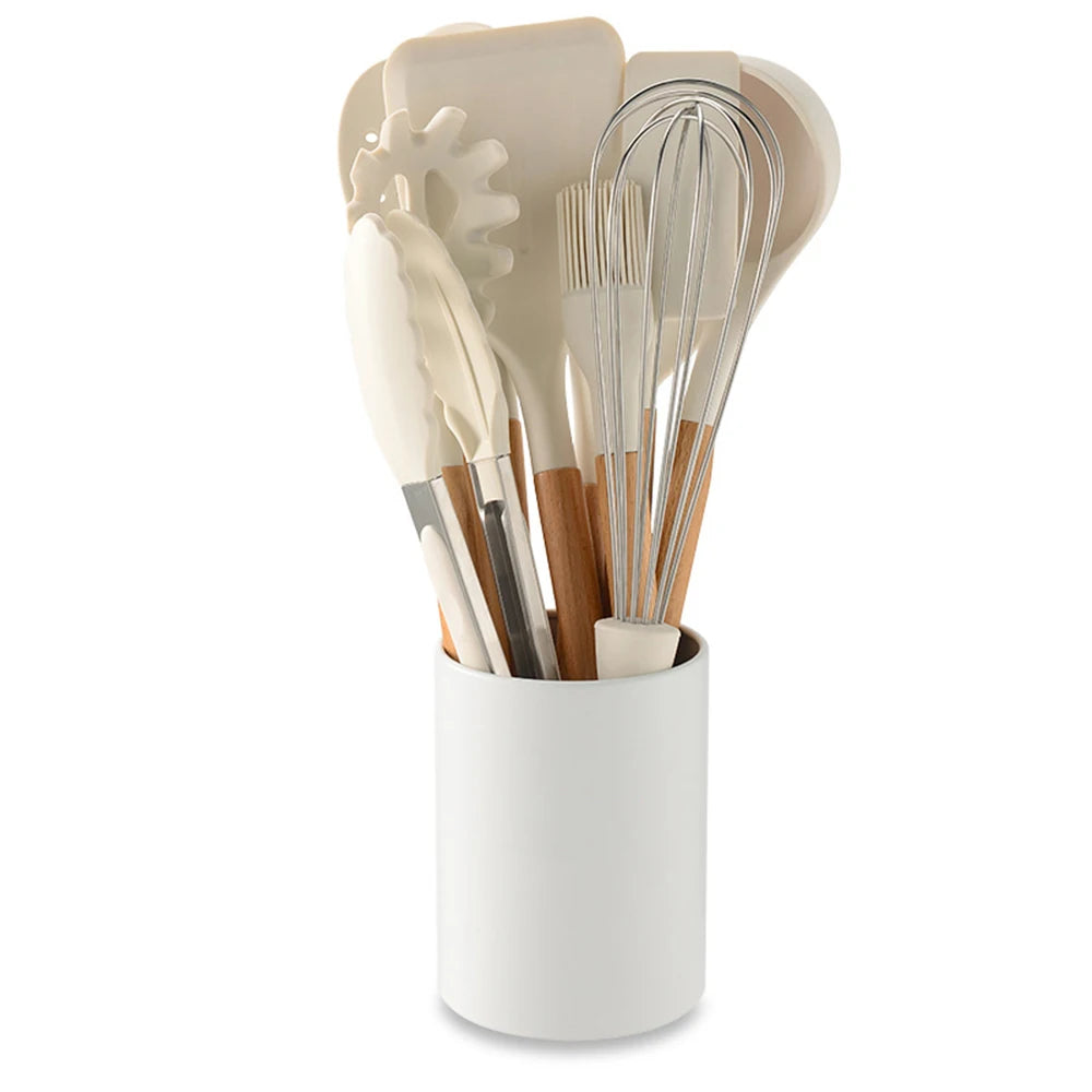 Set de 10 Utensilios de Cocina de Silicona