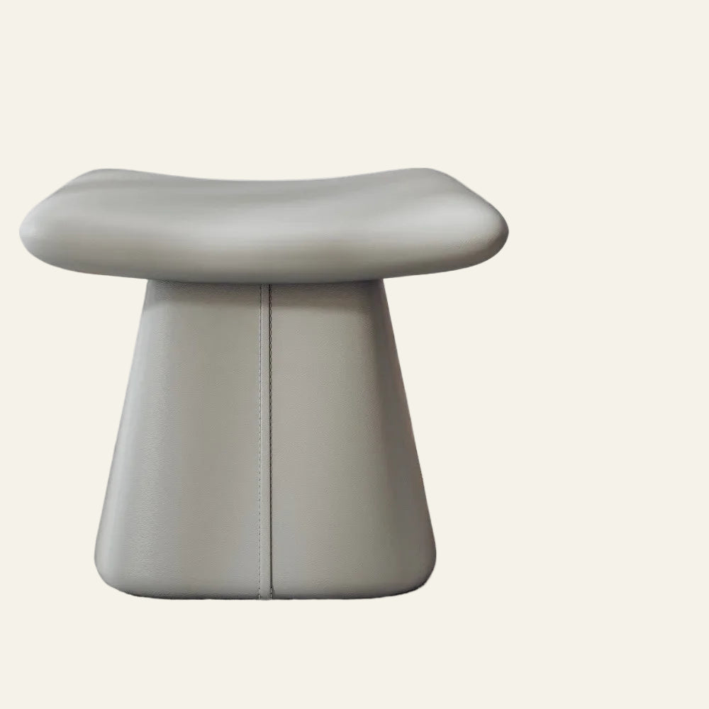 Taburete de Tocador de Cuero