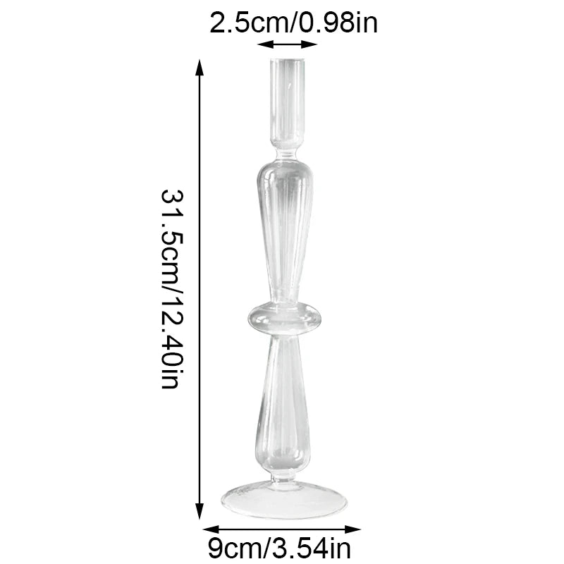 Portavelas de Cristal Hecho a Mano