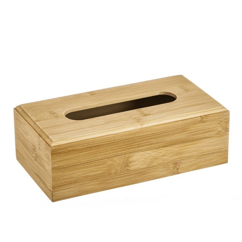 Caja Porta Pañuelos de Bambú Natural