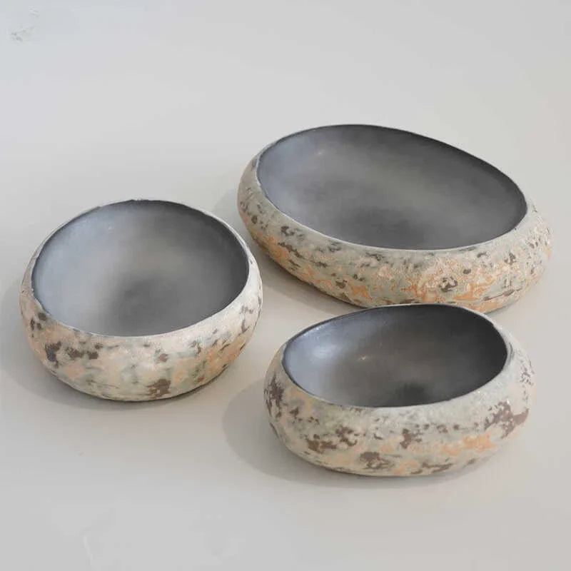 Plato Ovalado Imitación Piedra