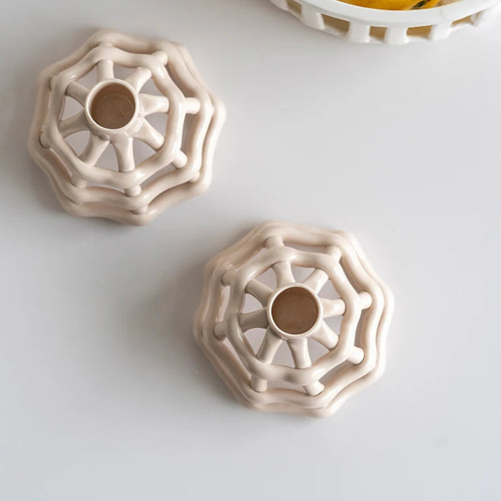 Portavelas de Cerámica