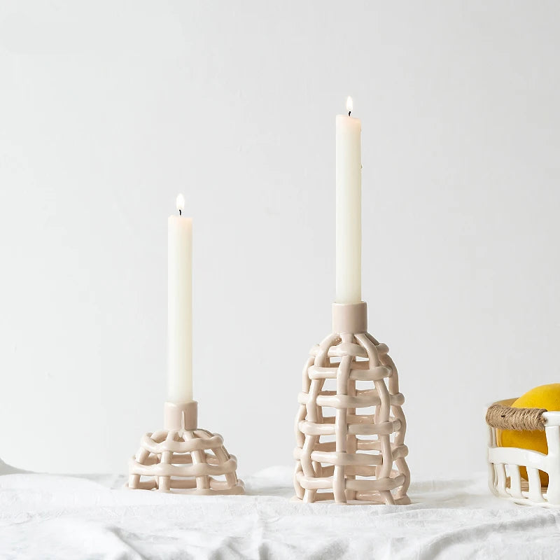 Portavelas de Cerámica