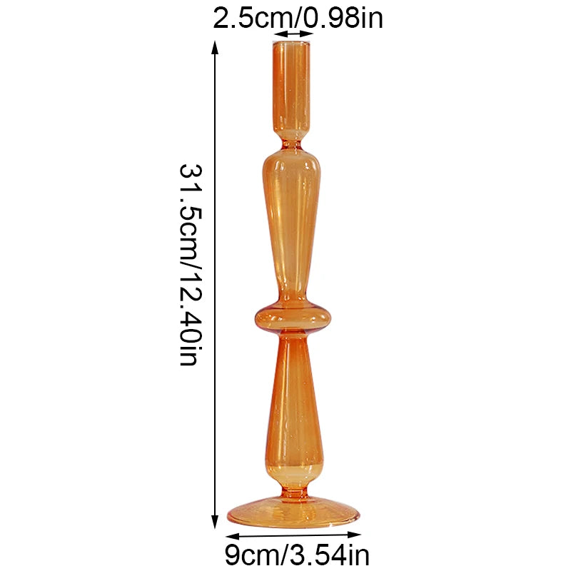 Portavelas de Cristal Hecho a Mano