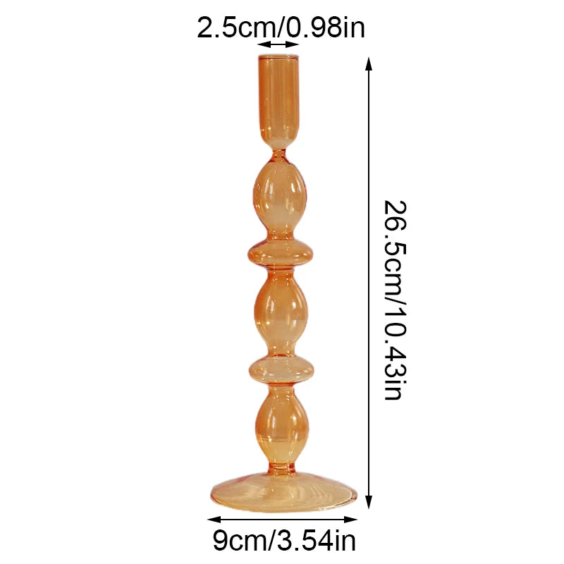 Portavelas de Cristal Hecho a Mano