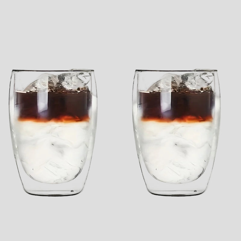 Set de 2 Vasos de Cristal Doble Pared