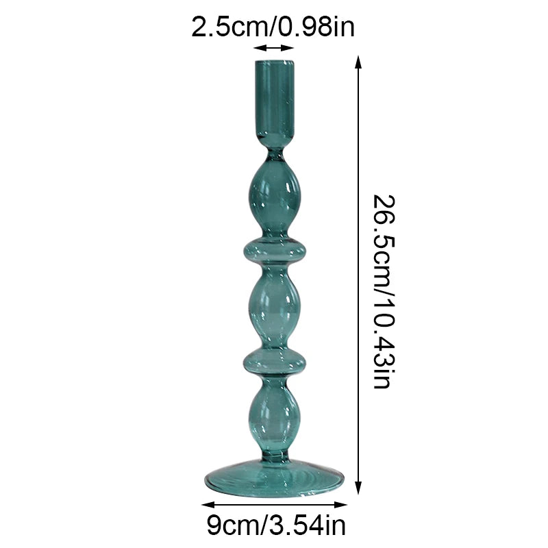 Portavelas de Cristal Hecho a Mano