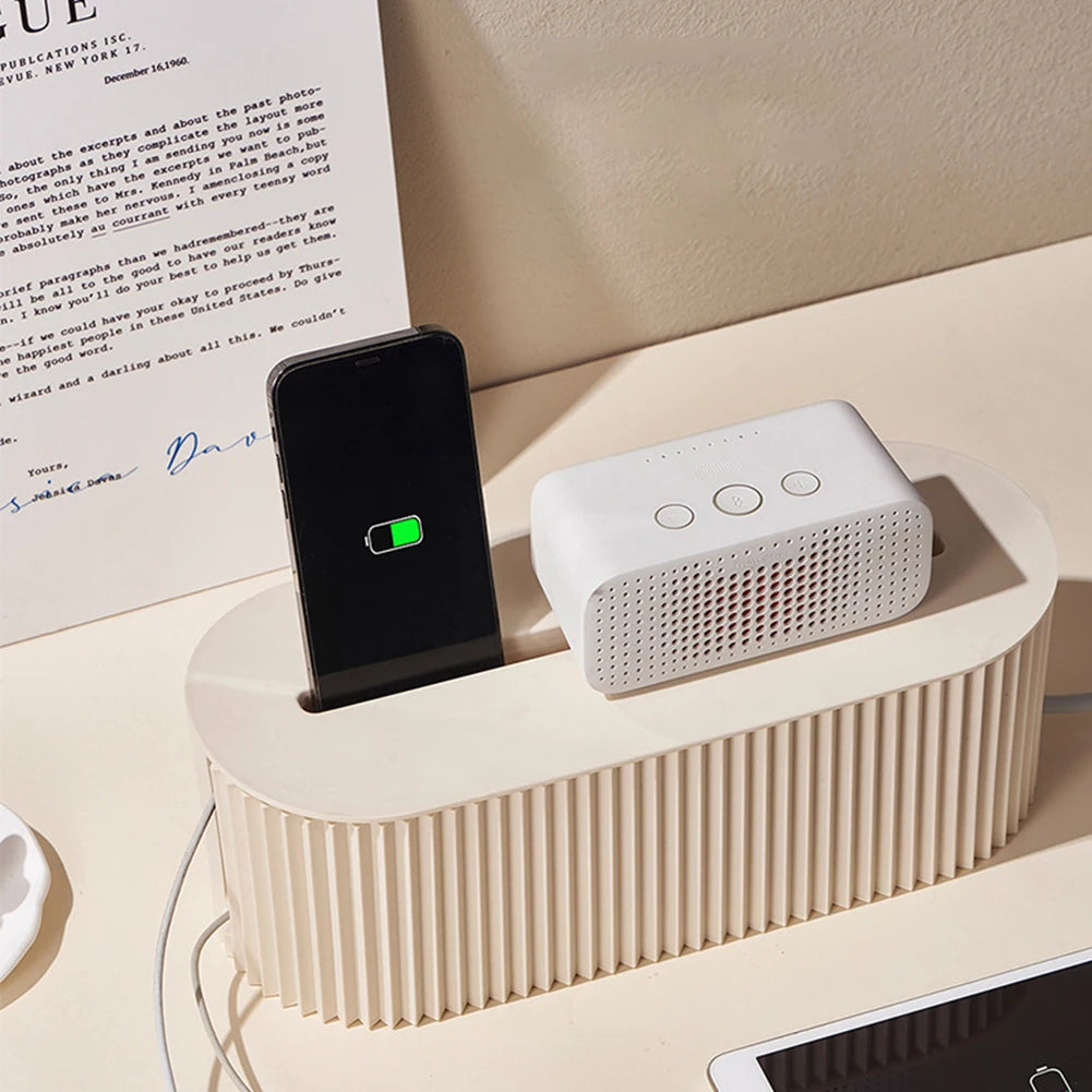 Caja Organizadora de Cables con Tapa