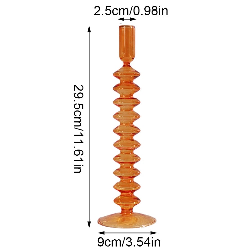 Portavelas de Cristal Hecho a Mano