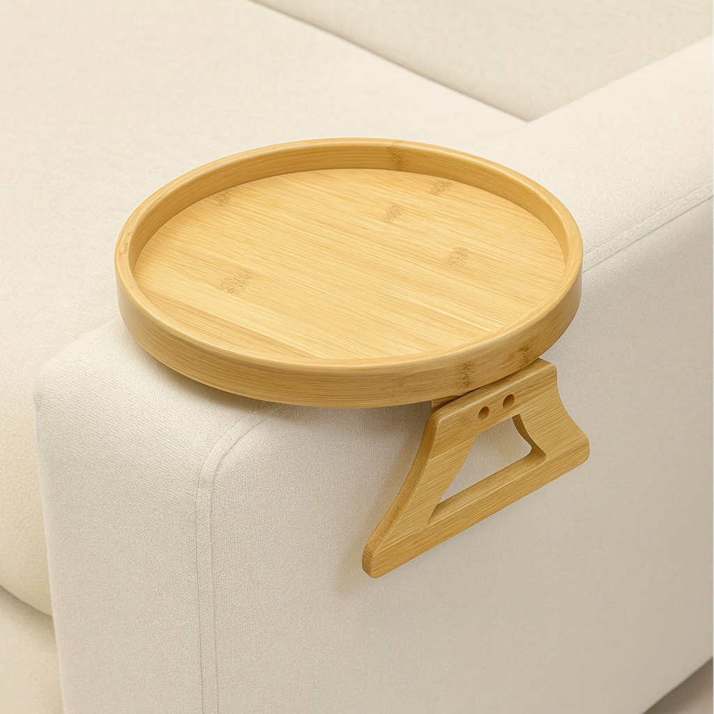 Bandeja madera sofá