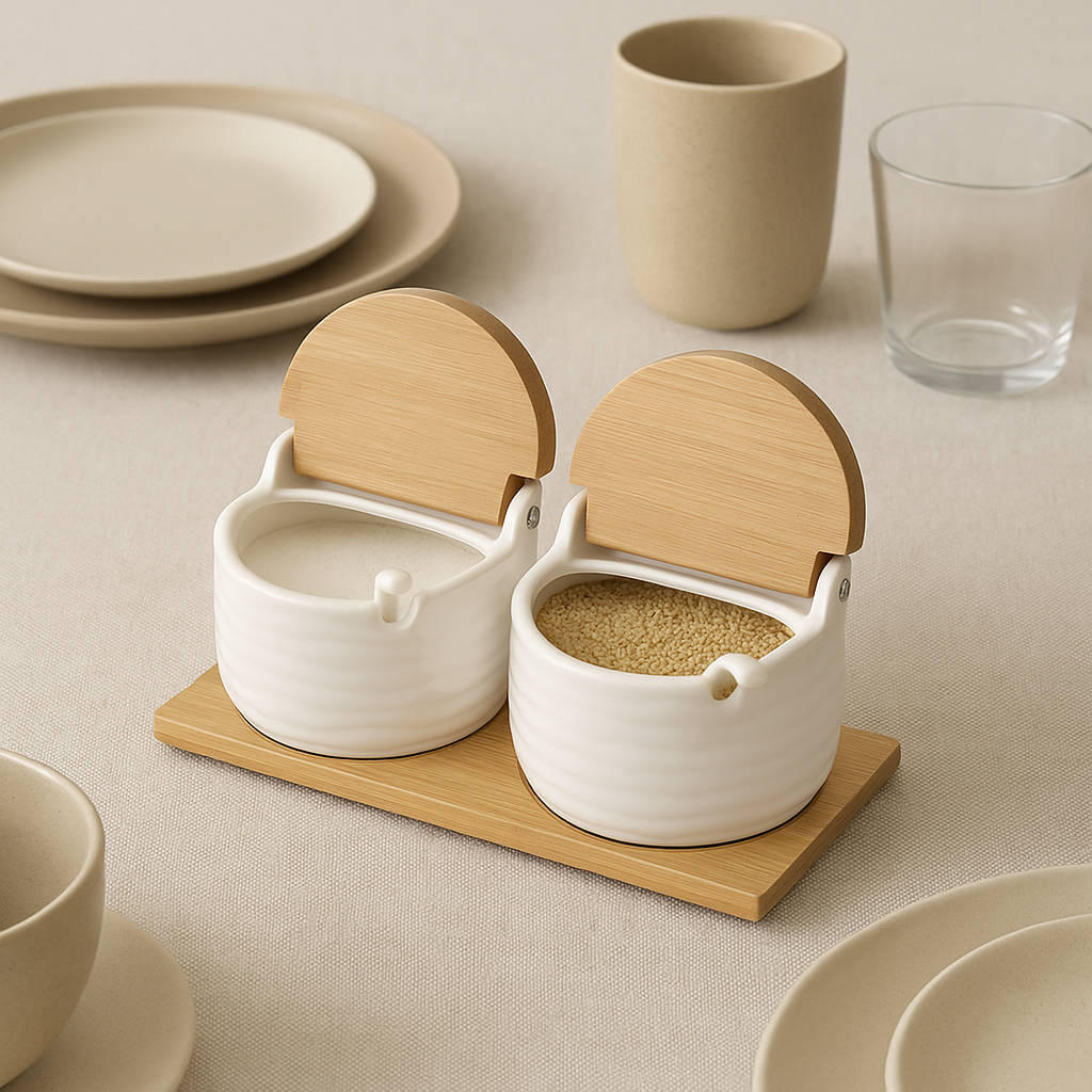 Tarro de Condimentos de Cerámica