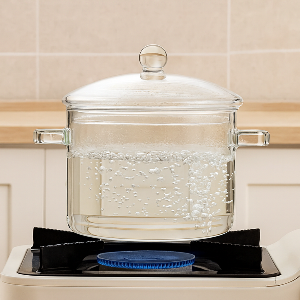 Olla de Vidrio Transparente