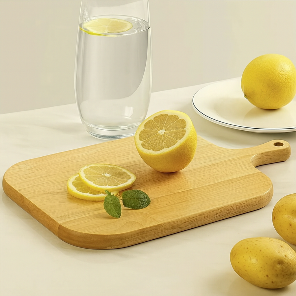 Tabla de Cortar de Madera con Manija