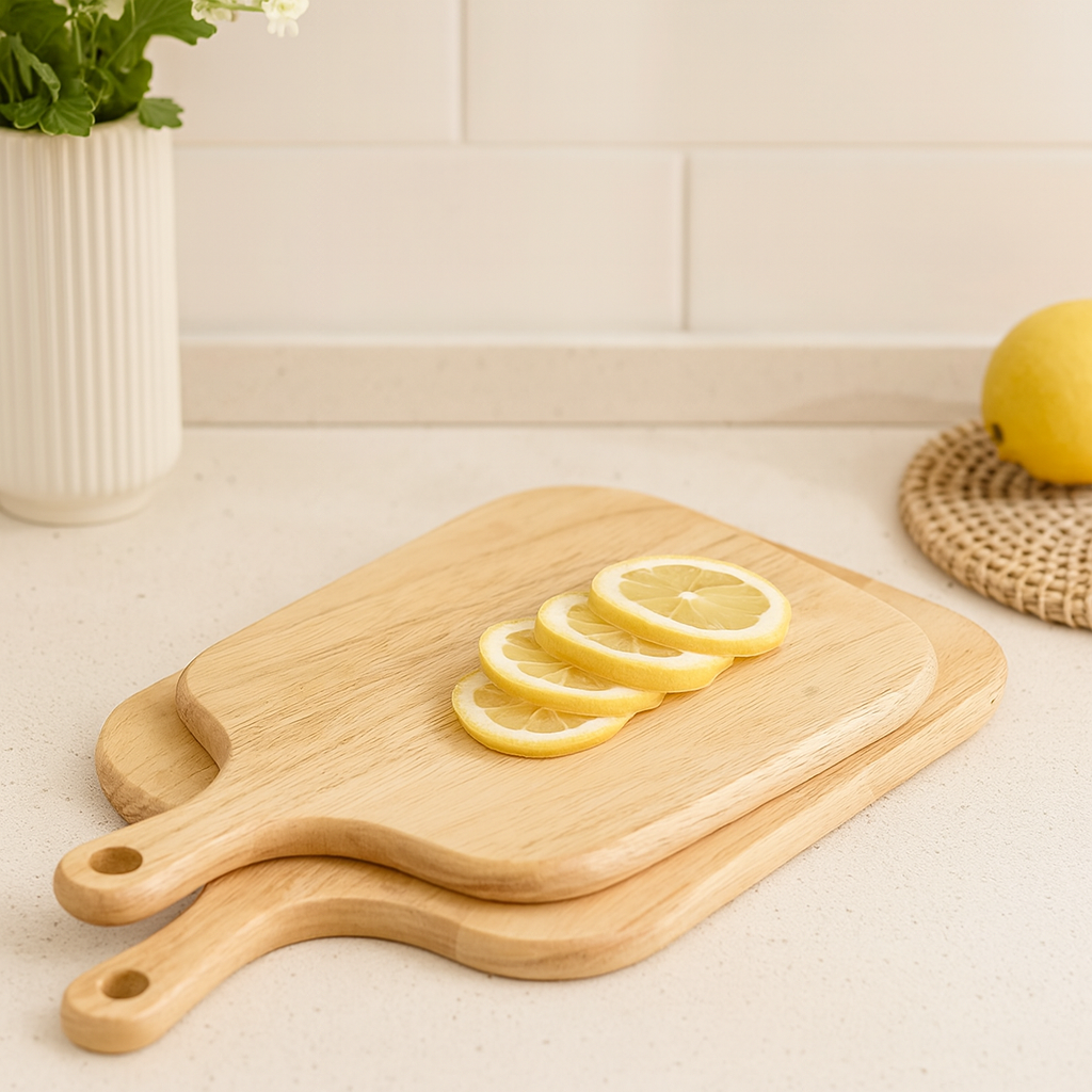 Tabla de Cortar de Madera con Manija