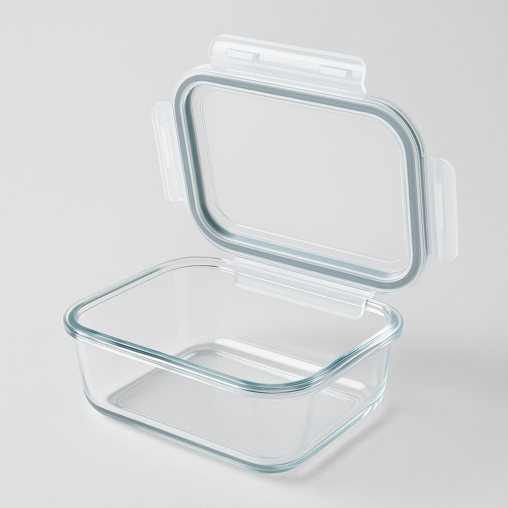 Set de 4 Recipientes de Vidrio