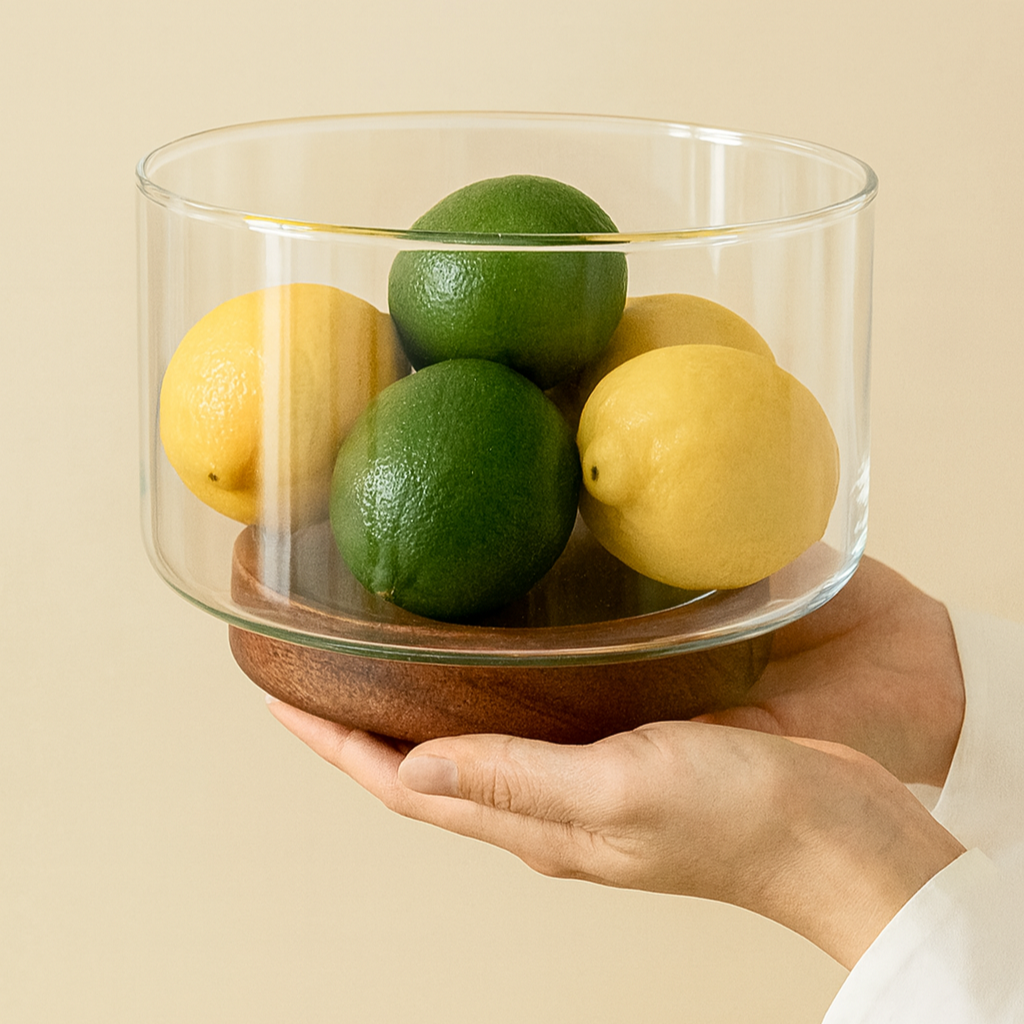 Cuenco fruta vidrio