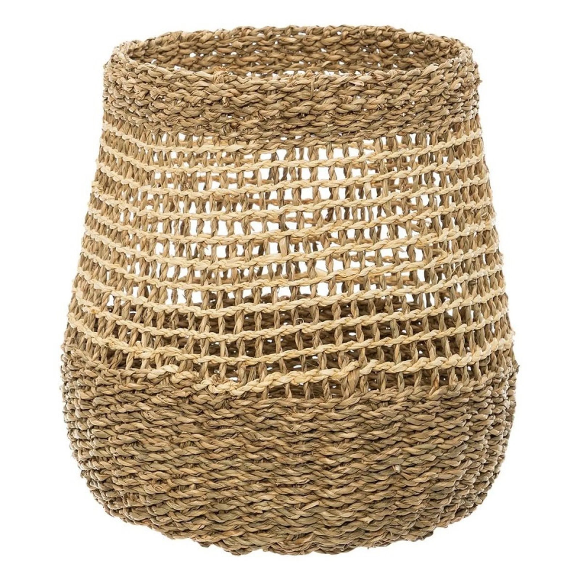 Set de 3 Cestas Decorativas de Palma Trenzada