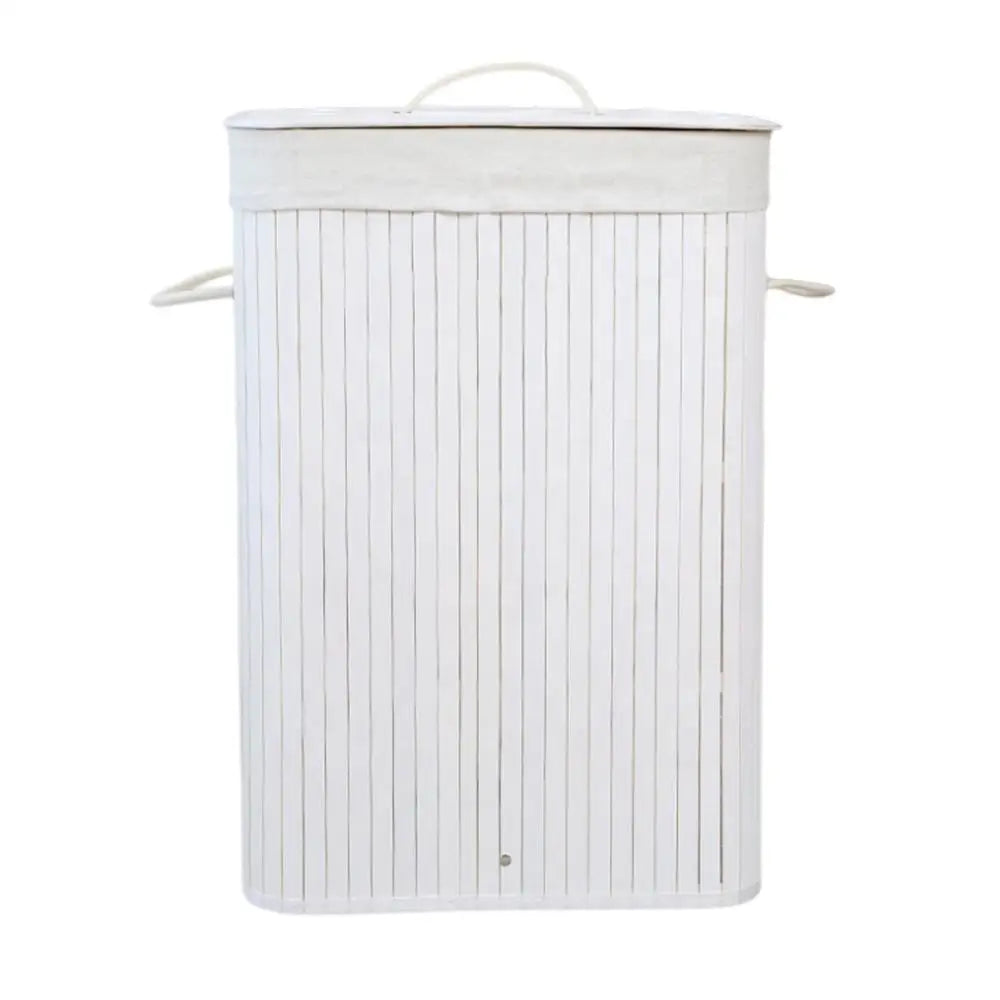 Cubo de Colada de Bambú Plegable con Tapa