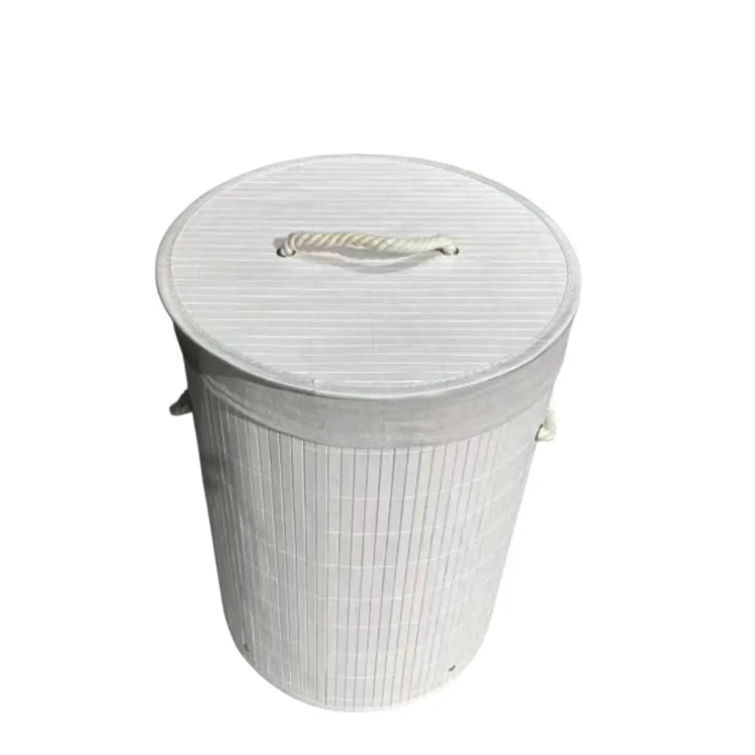 Cubo de Colada de Bambú Plegable con Tapa