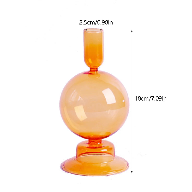 Portavelas de Cristal Hecho a Mano