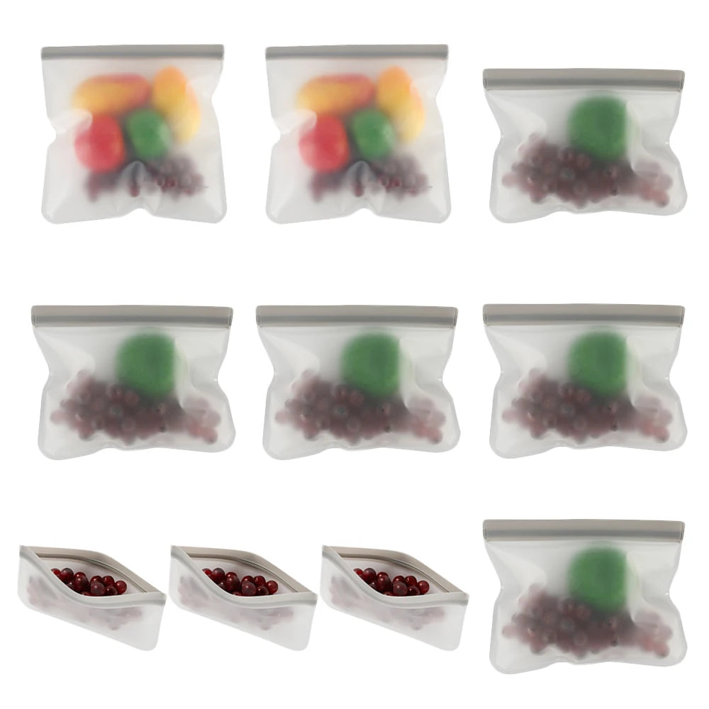 Set de 10 Bolsas Reutilizables de Almacenamiento