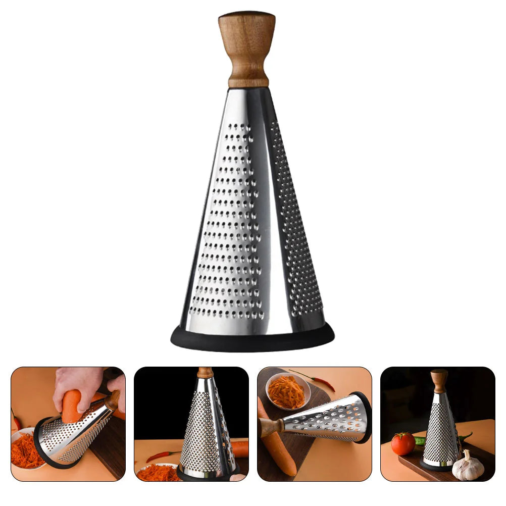 Rallador Multifuncional con Mango de Madera