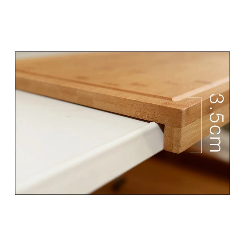 Tabla de bambú con soporte
