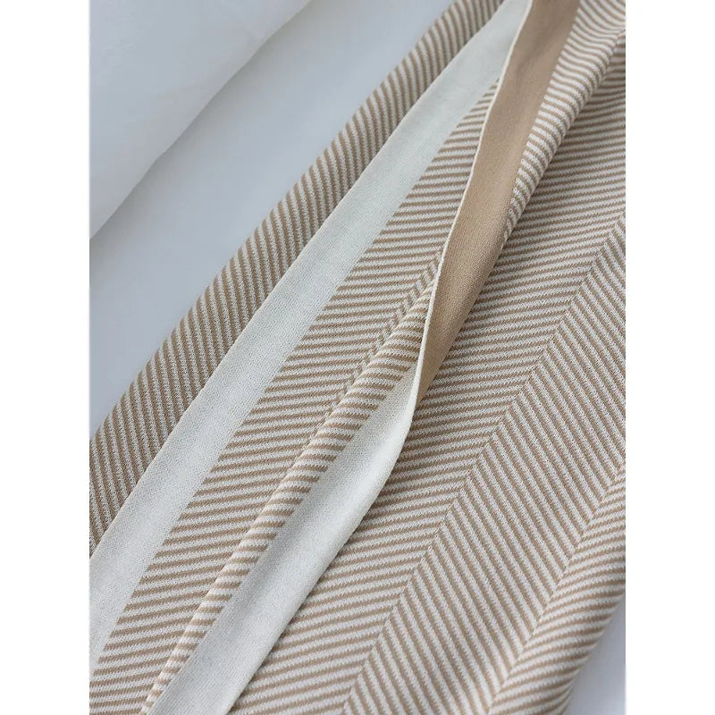 Manta tejida estilo nórdico