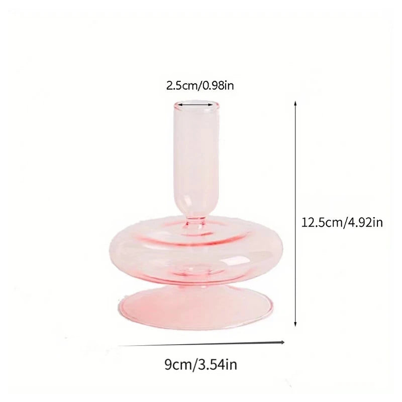 Portavelas de Cristal Hecho a Mano