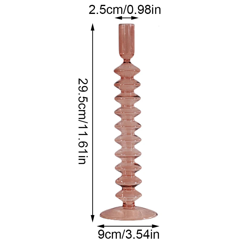 Portavelas de Cristal Hecho a Mano