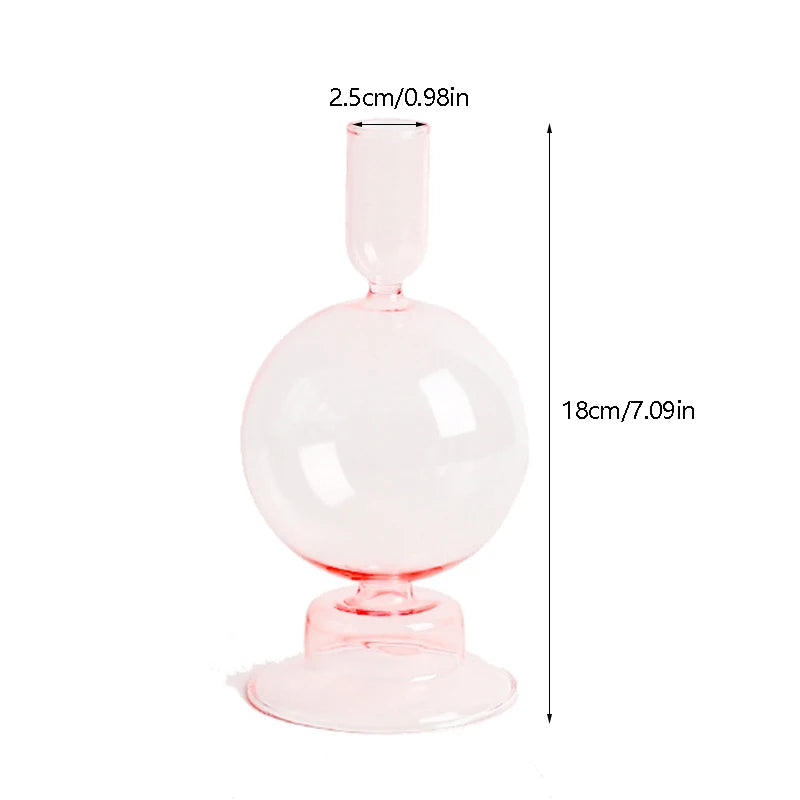 Portavelas de Cristal Hecho a Mano