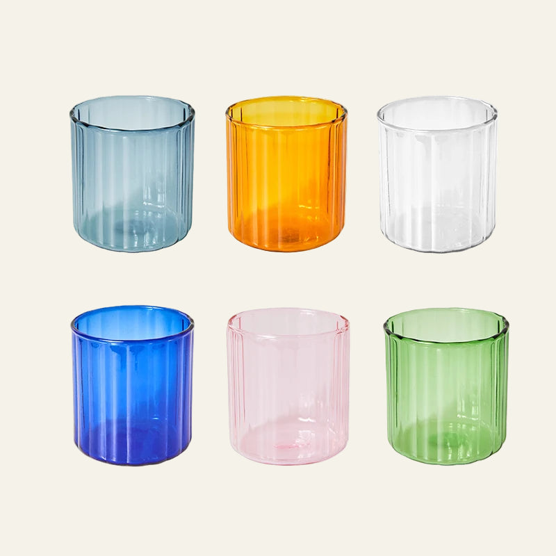 Vaso de Cristal de colores