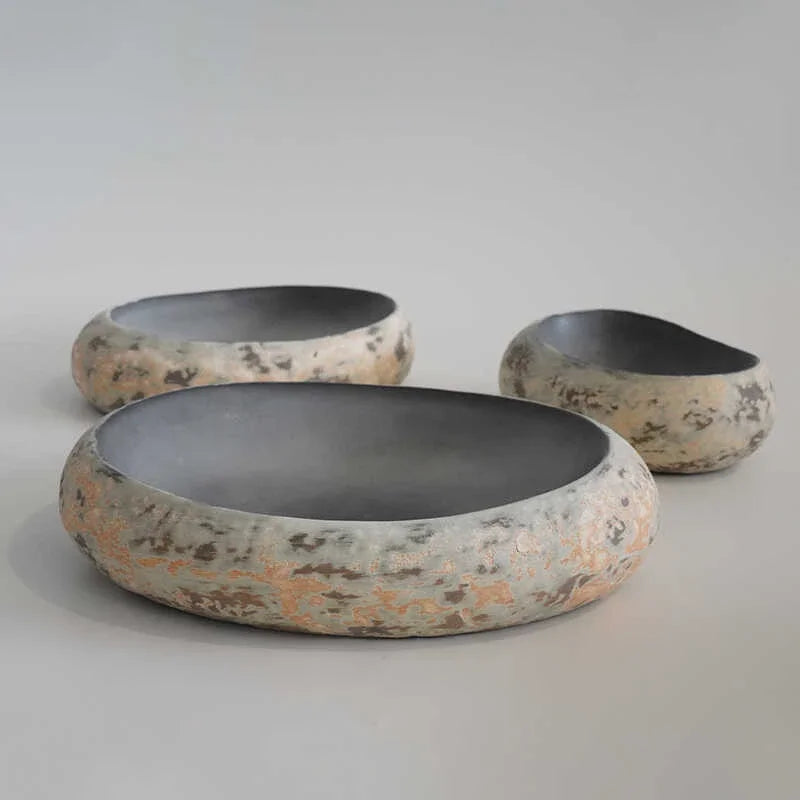 Plato Ovalado Imitación Piedra