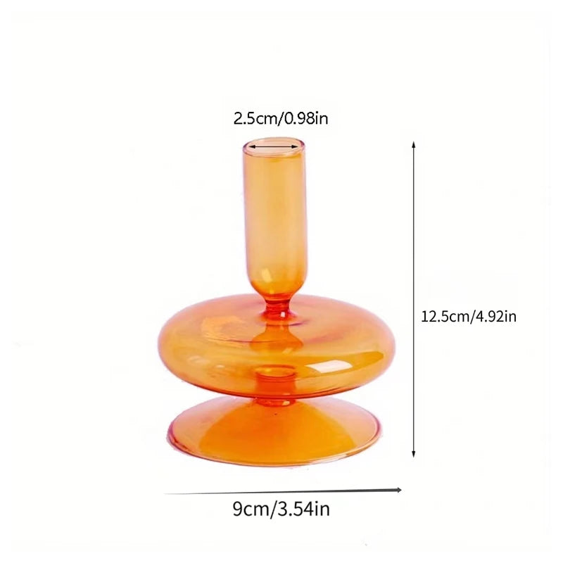 Portavelas de Cristal Hecho a Mano