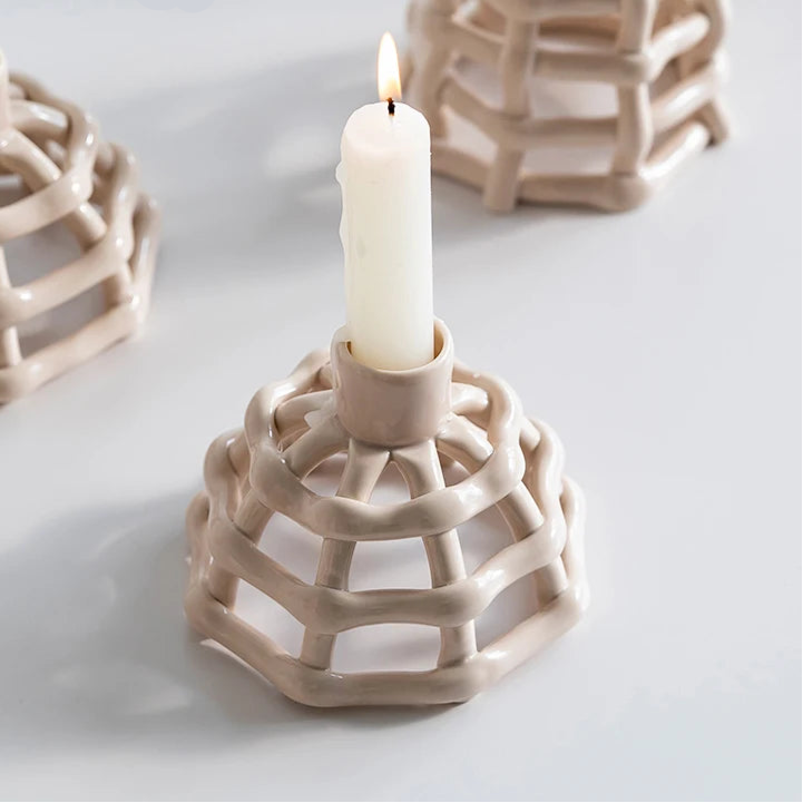 Portavelas de Cerámica