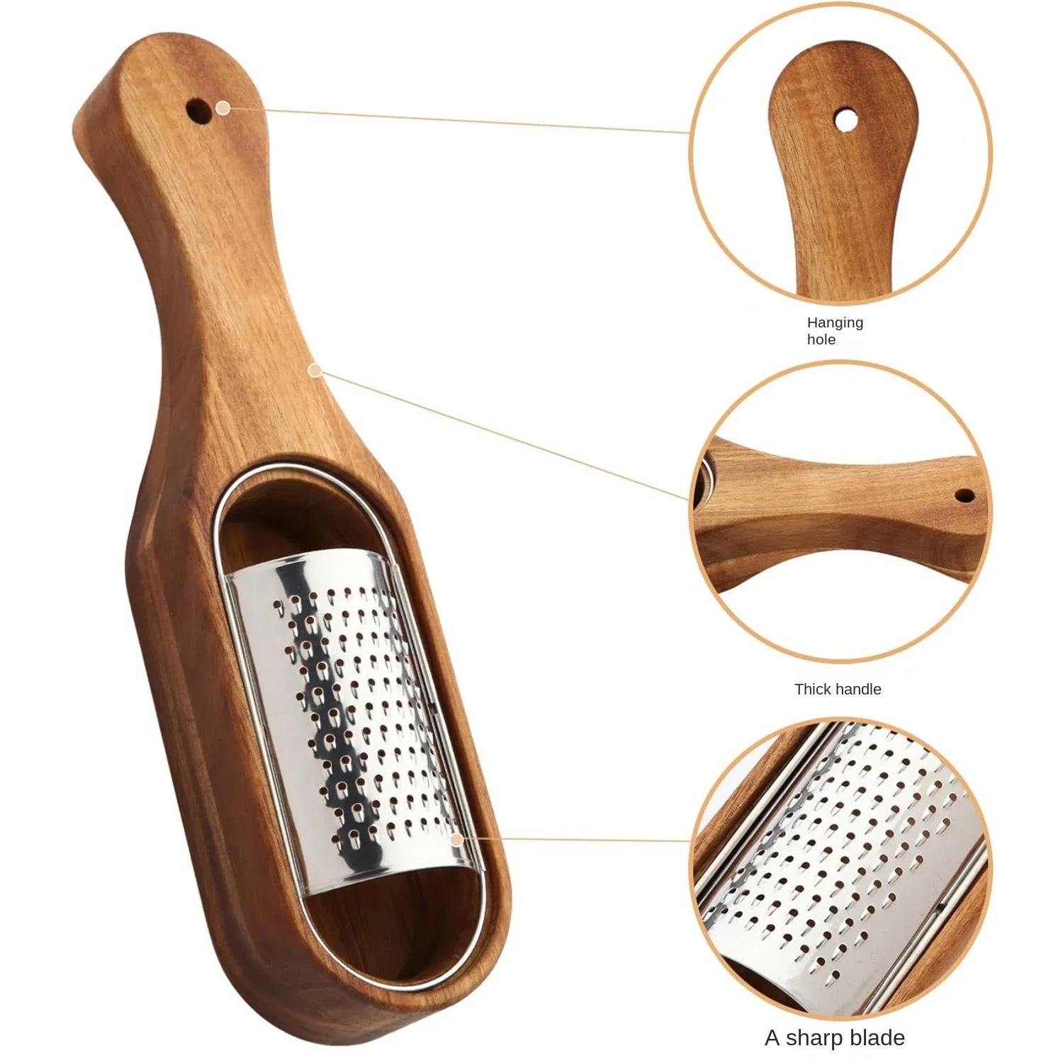 Rallador de Queso de Madera ANYOHOE