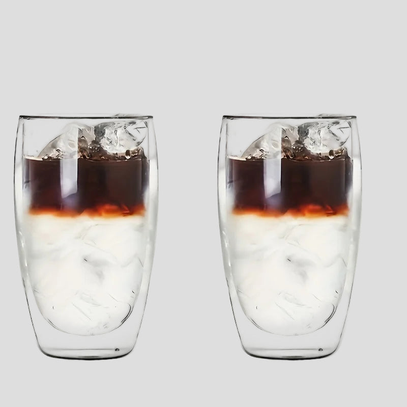 Set de 2 Vasos de Cristal Doble Pared