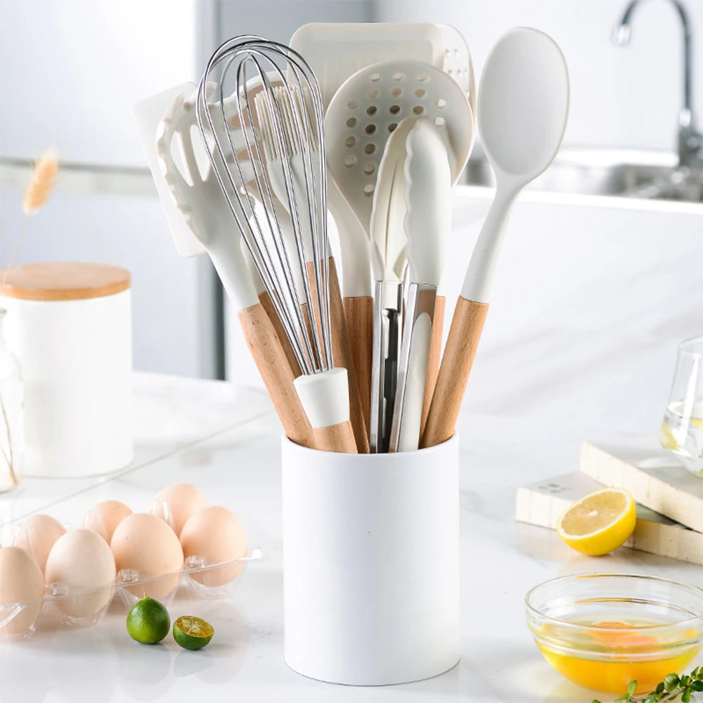 Set de 10 Utensilios de Cocina de Silicona