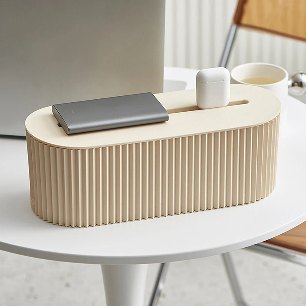 Caja Organizadora de Cables con Tapa