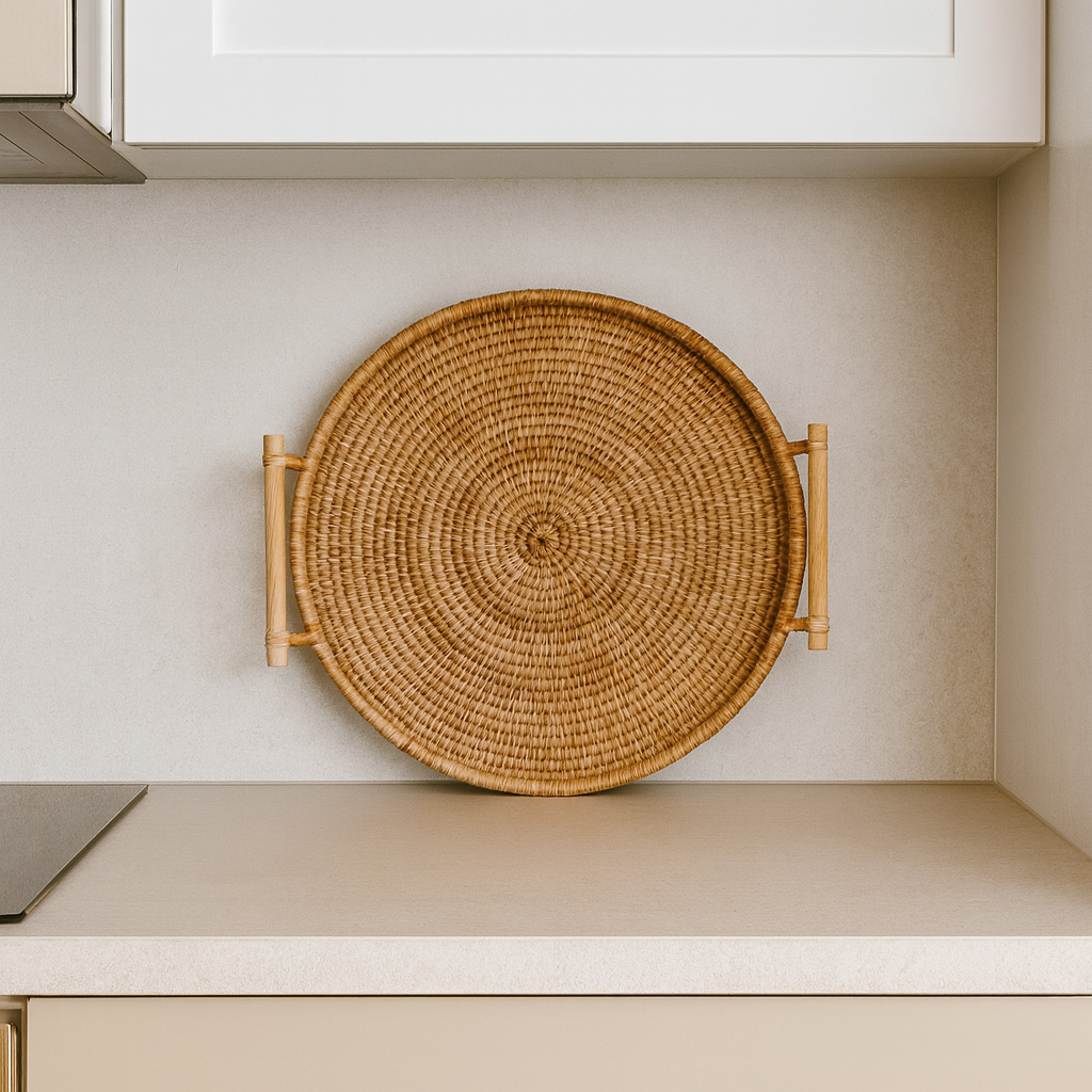 Bandeja Redonda de Ratán