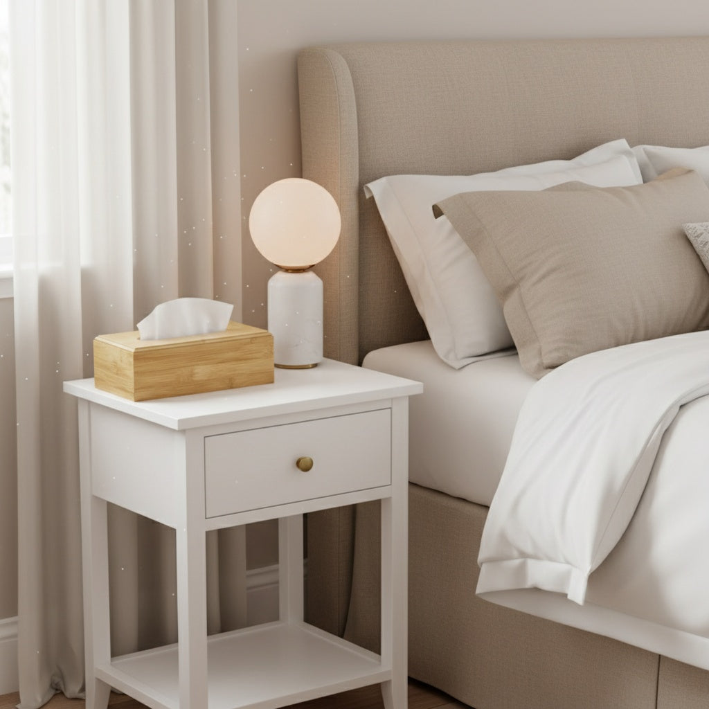 Caja Porta Pañuelos de Bambú Natural