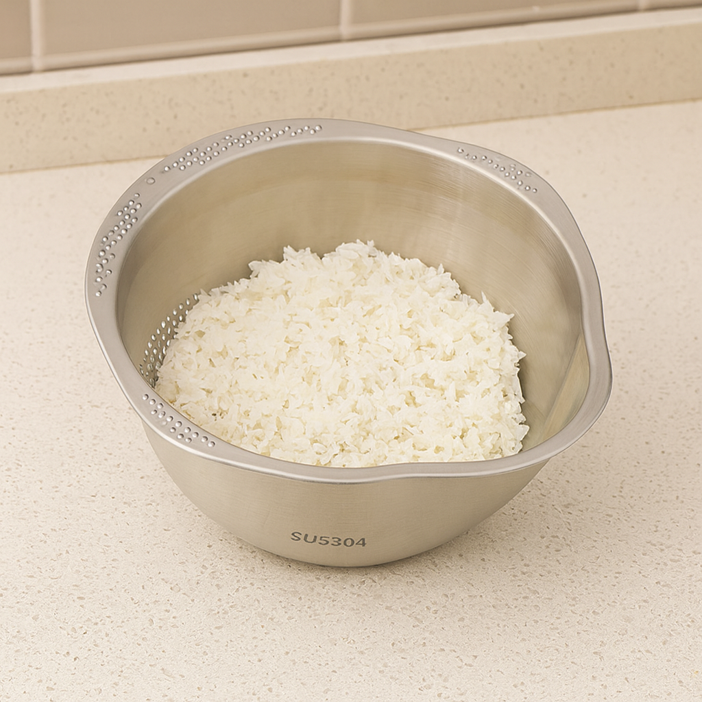 Bol Escurridor de Acero Inoxidable
