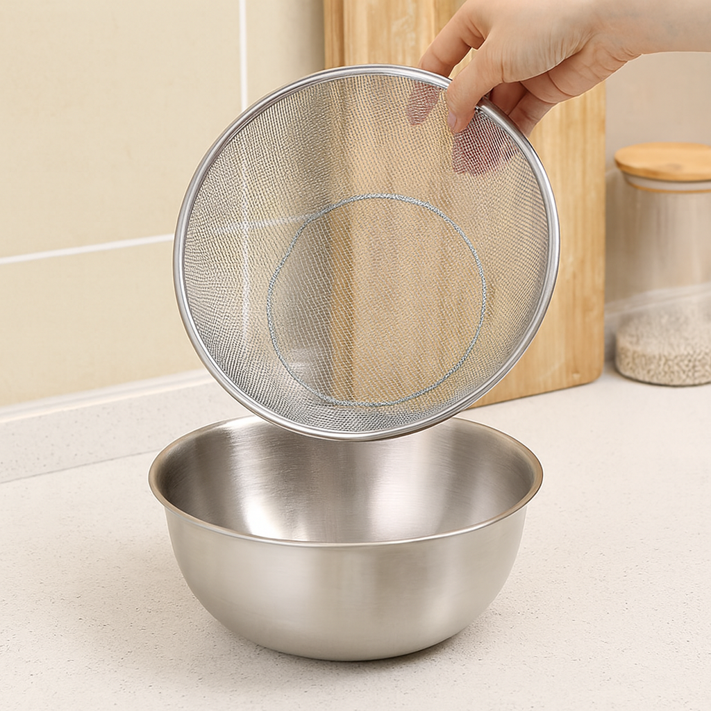 Cesta Escurridora de Acero Inoxidable