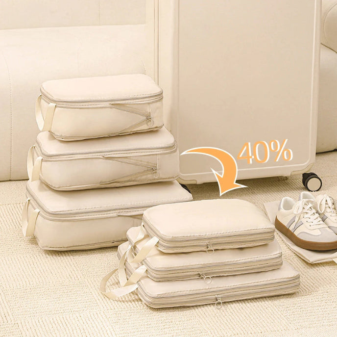 Set de 4 Bolsas Organizadoras de Ropa con Compresión