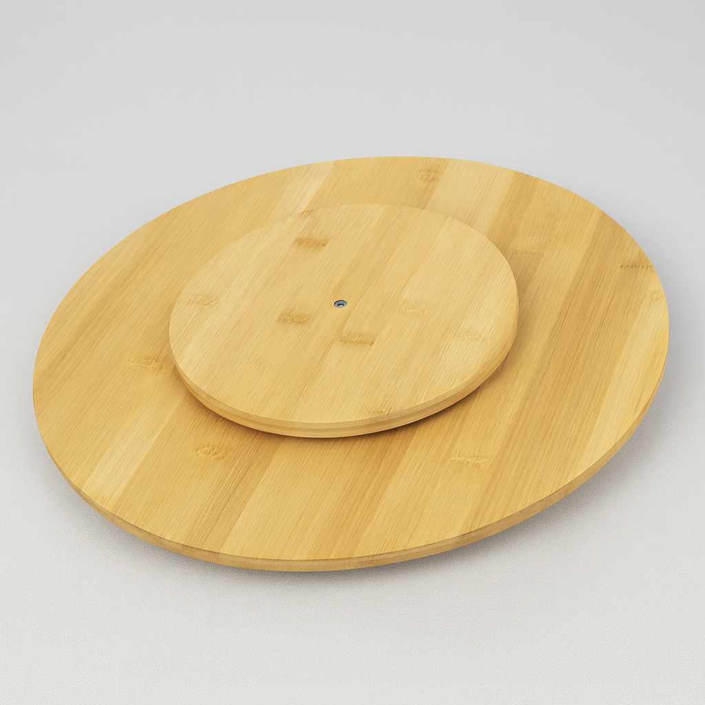 Plato Giratorio de Bambú 360°
